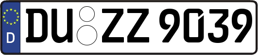 DU-ZZ9039