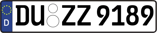 DU-ZZ9189