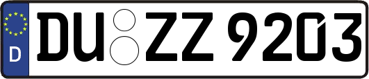 DU-ZZ9203