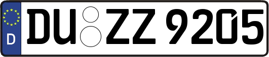 DU-ZZ9205