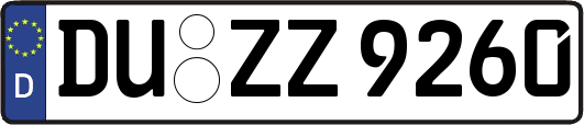 DU-ZZ9260