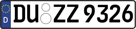 DU-ZZ9326