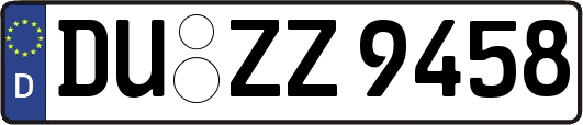 DU-ZZ9458