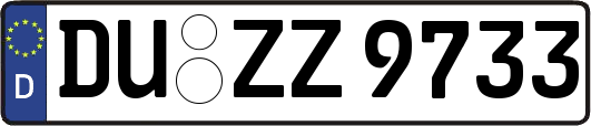 DU-ZZ9733