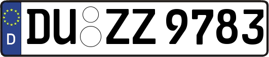 DU-ZZ9783