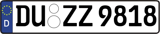 DU-ZZ9818