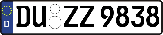 DU-ZZ9838