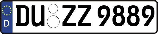 DU-ZZ9889