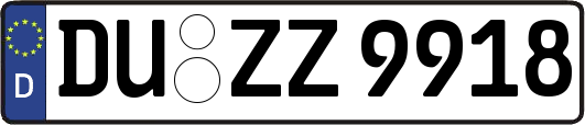 DU-ZZ9918