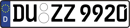 DU-ZZ9920