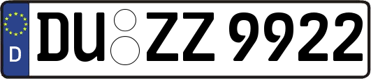 DU-ZZ9922