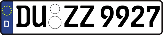 DU-ZZ9927