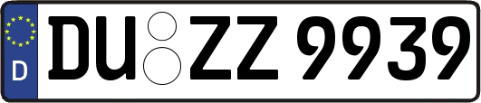 DU-ZZ9939