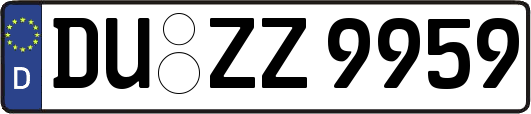 DU-ZZ9959