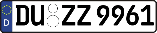 DU-ZZ9961