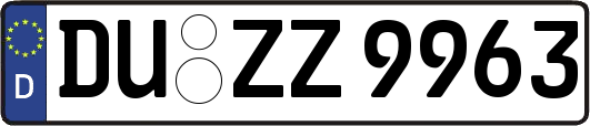 DU-ZZ9963