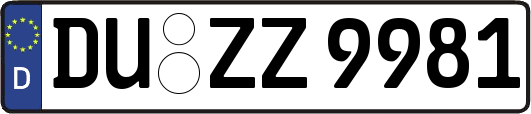 DU-ZZ9981