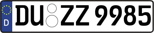 DU-ZZ9985