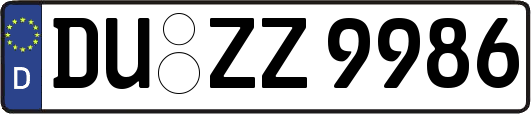 DU-ZZ9986