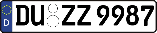 DU-ZZ9987
