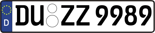 DU-ZZ9989
