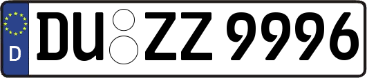 DU-ZZ9996