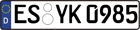 ES-YK0985