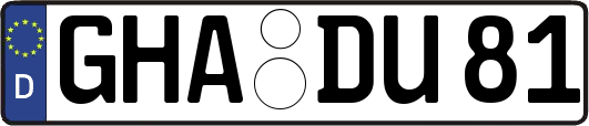 GHA-DU81
