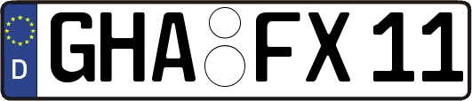 GHA-FX11