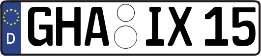 GHA-IX15