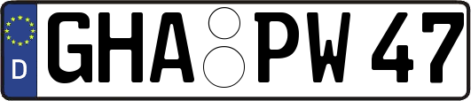 GHA-PW47