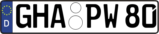 GHA-PW80