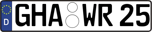 GHA-WR25