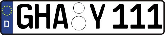 GHA-Y111