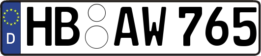 HB-AW765