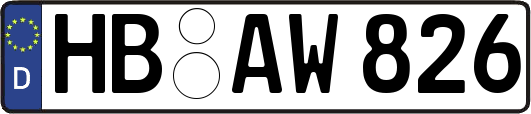 HB-AW826