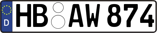 HB-AW874