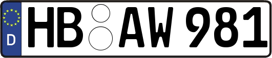 HB-AW981