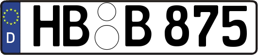 HB-B875