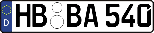 HB-BA540