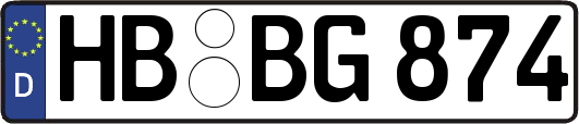 HB-BG874
