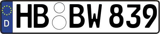 HB-BW839
