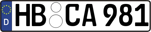 HB-CA981