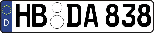 HB-DA838
