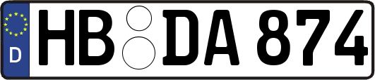 HB-DA874