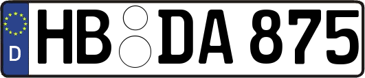 HB-DA875