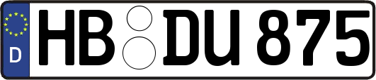 HB-DU875