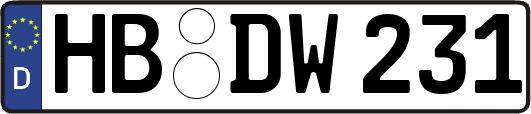 HB-DW231