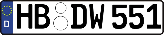HB-DW551