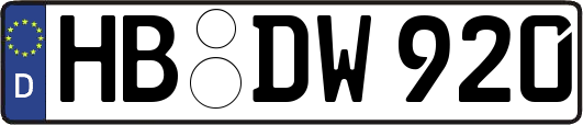 HB-DW920
